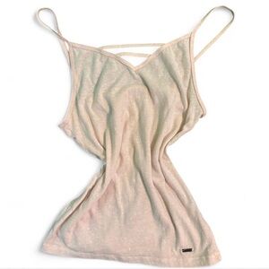 Hollister “must have collection”powder pink basic baby tee tank top Cami XS